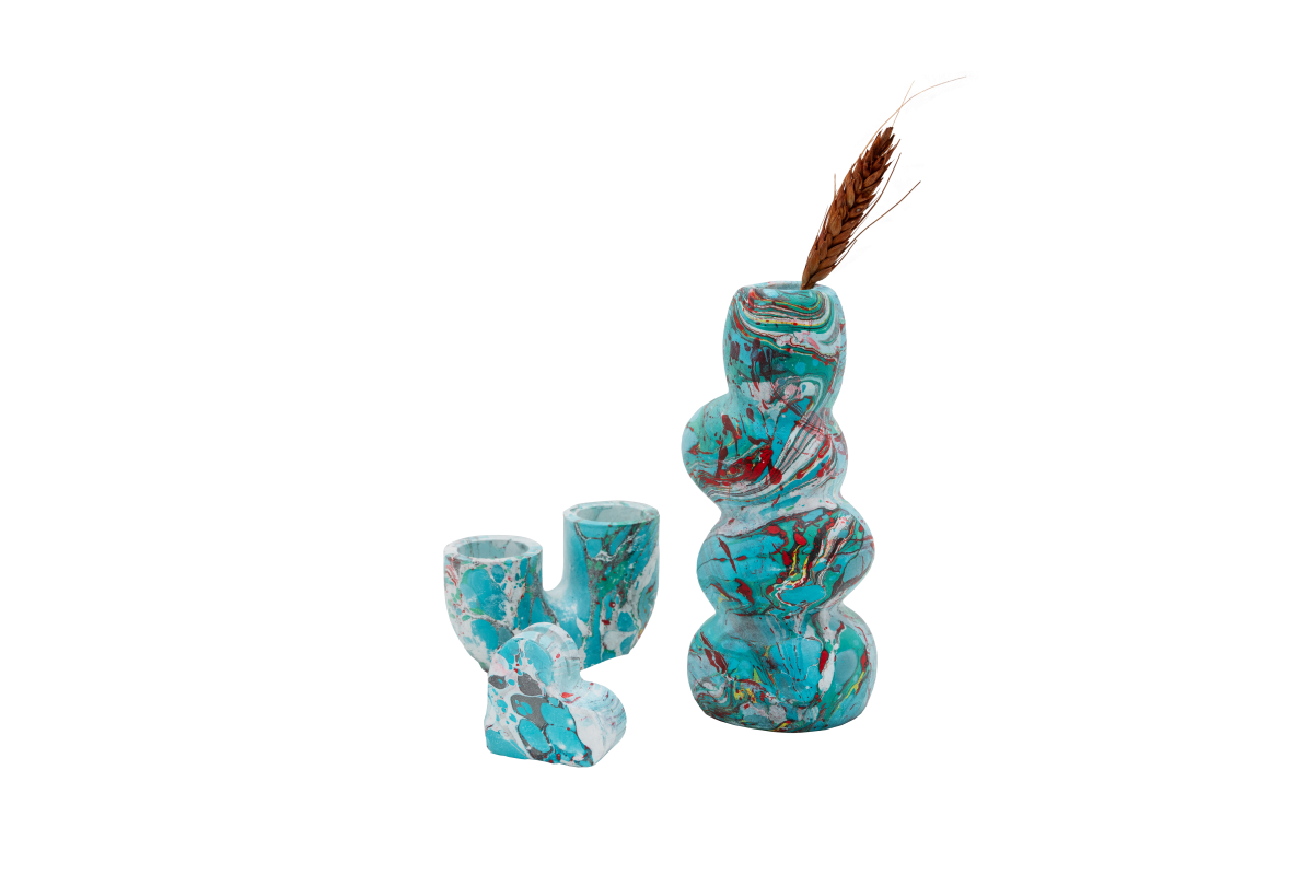 Ebru Sanatı Seramik Süs